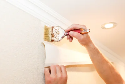 Pose de papier peint à Alata — revêtements muraux et toiles de verre